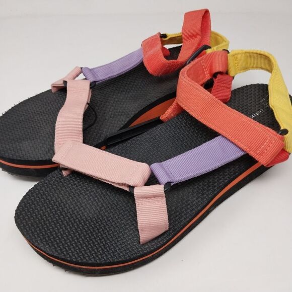 MultiColored Wide Sandal with Velcro. Size 11 and 12 - Picture 2 of 10